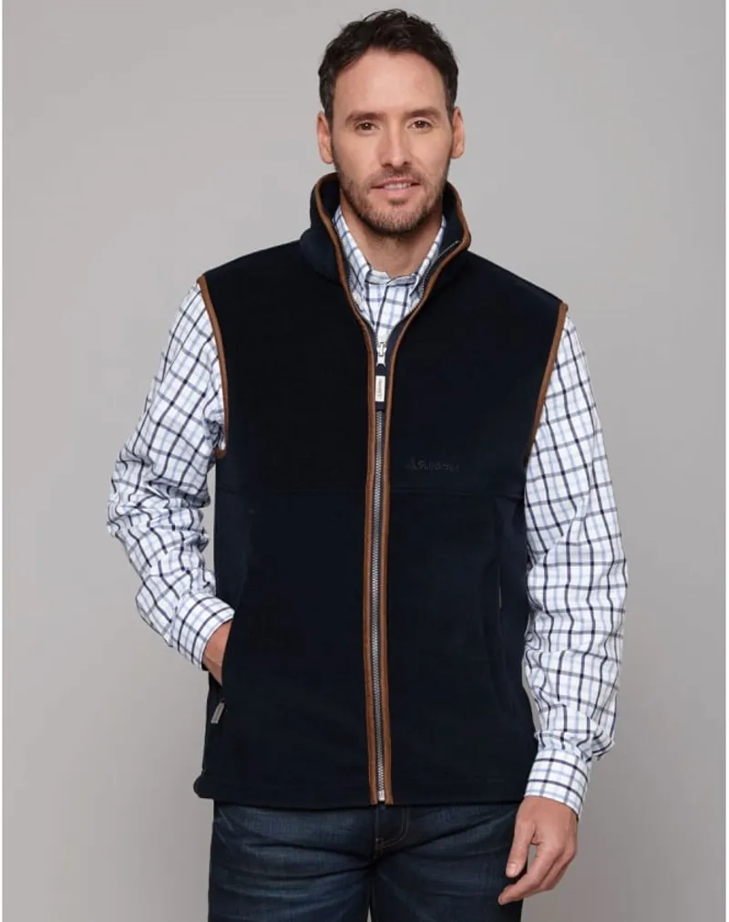 Schoffel Oakham Fleece Gilet - Navy-1
