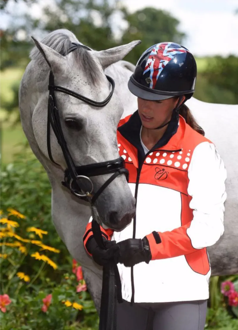 Equisafety Charlotte Dujardin Mercury Jacket - Red Orange-2