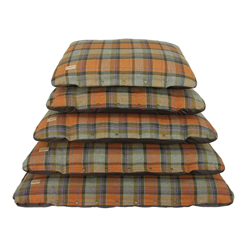 Earthbound Flat Dog Cushion Tweed X- Small-5