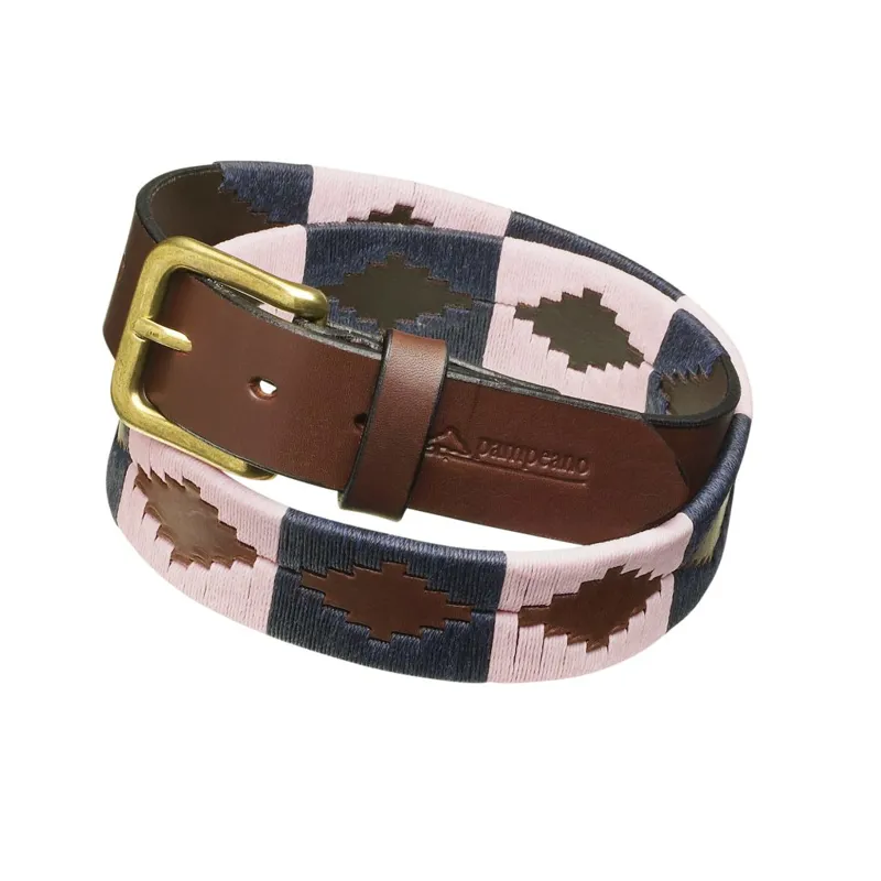 Pampeano Hermoso Polo Belt - Blue/Pink