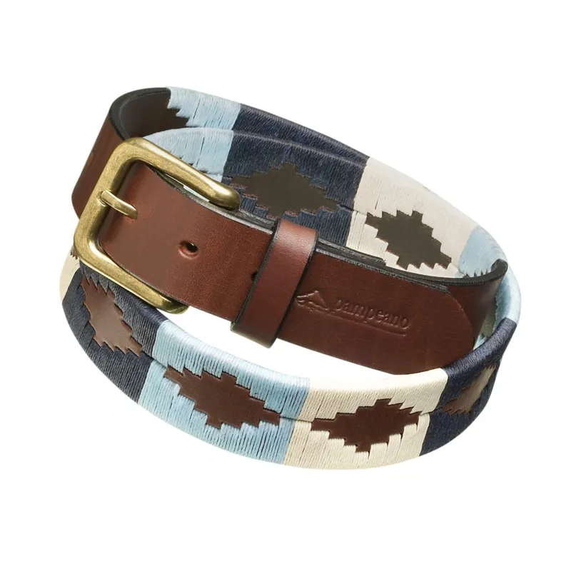 Pampeano Sereno Polo Belt - Blue/Beige