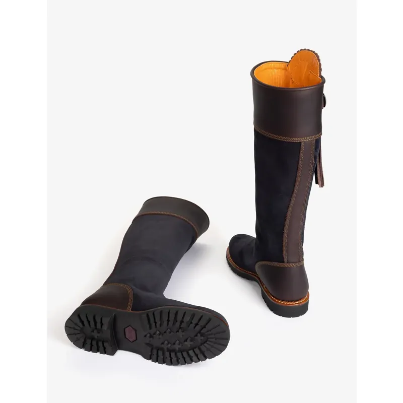 Penelope Chilvers Inclement Long Tassel Boot - Navy / Dark Brown-3
