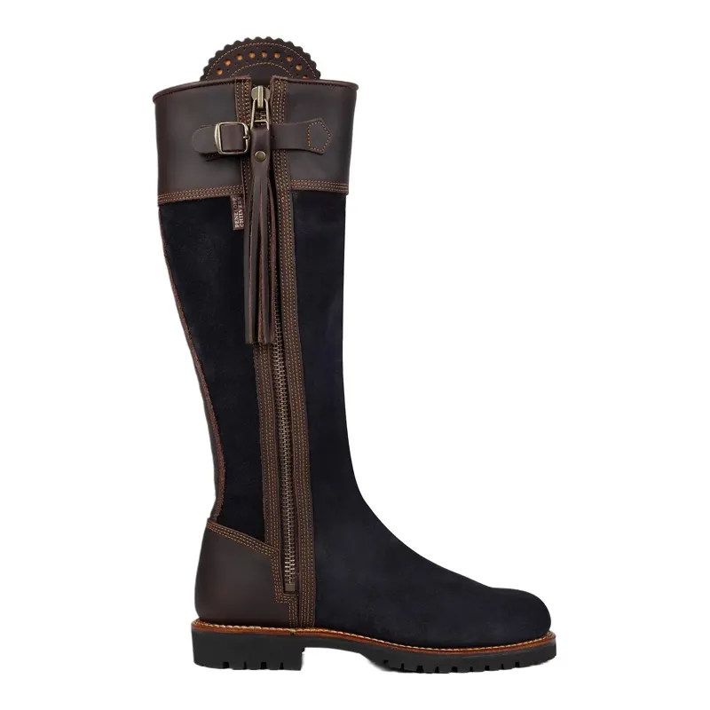 Penelope Chilvers Inclement Long Tassel Boot - Navy / Dark Brown