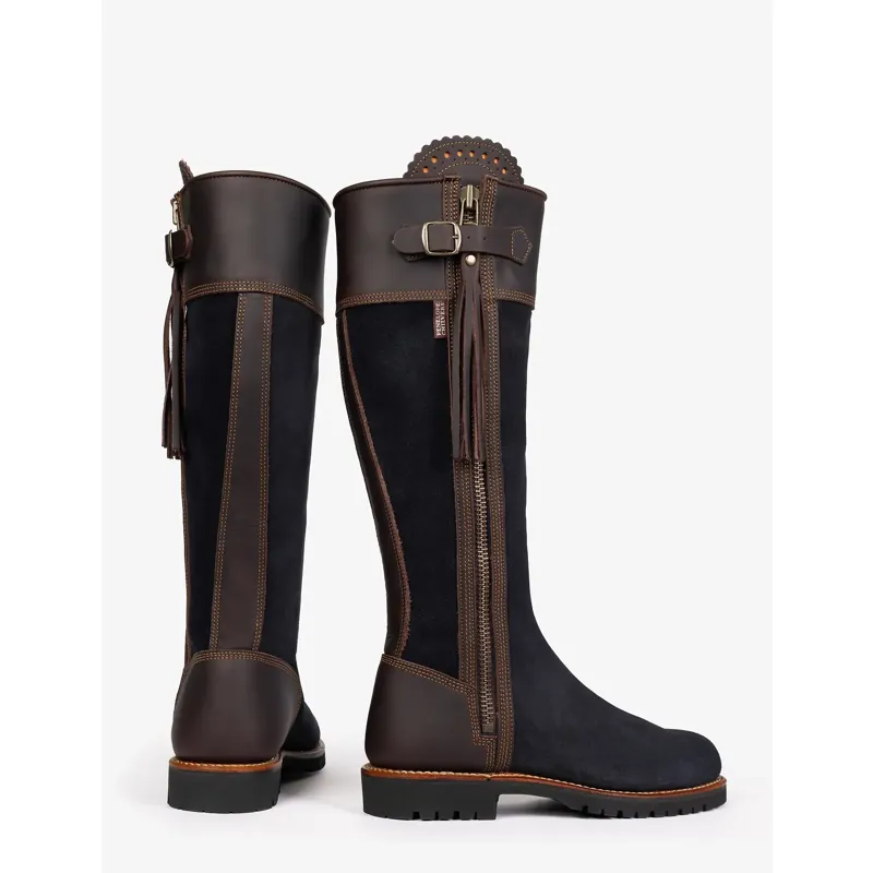 Penelope Chilvers Inclement Long Tassel Boot - Navy / Dark Brown-1