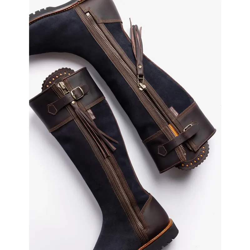 Penelope Chilvers Inclement Long Tassel Boot - Navy / Dark Brown-2