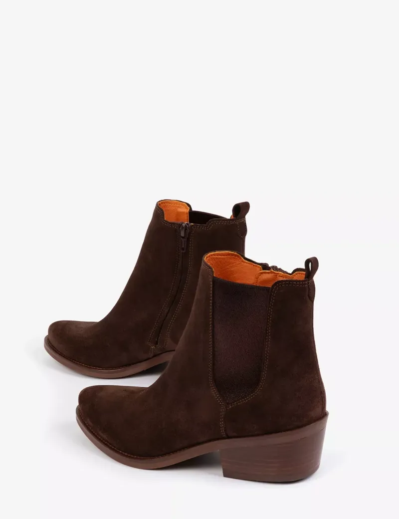 Penelope Chilvers Rove Suede Boot - Bitter Chocolate-3