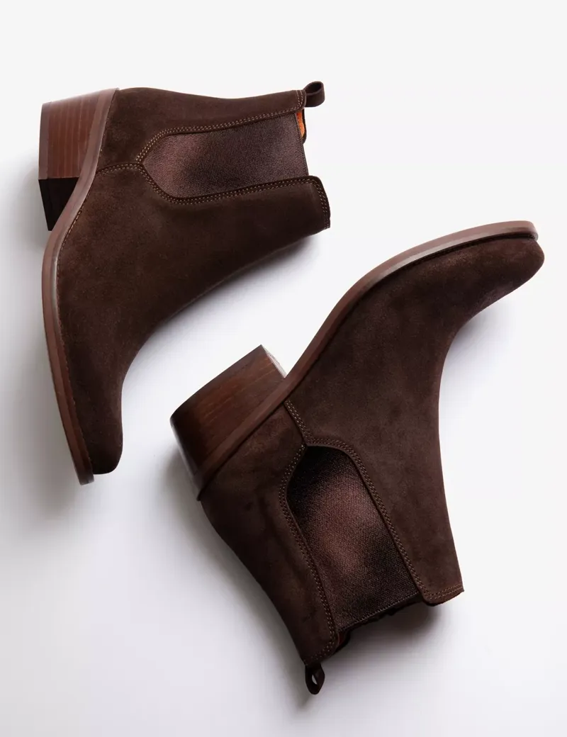 Penelope Chilvers Rove Suede Boot - Bitter Chocolate-2