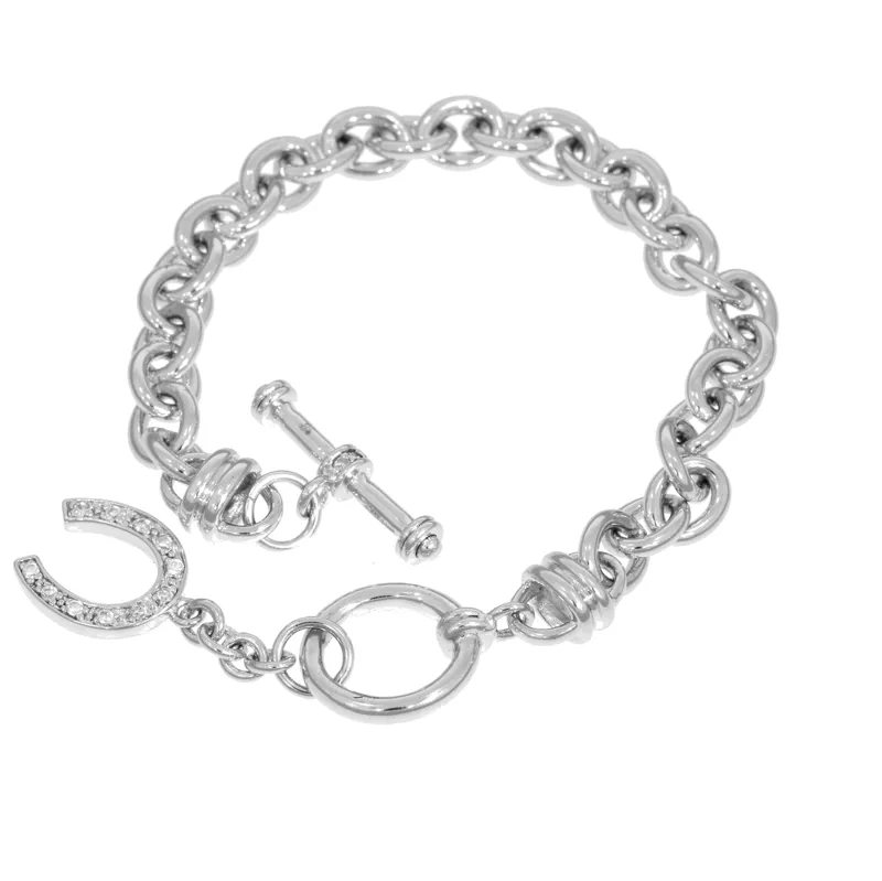 Falabella Oval Belcher Link Bracelet - 925 Sterling Silver-1