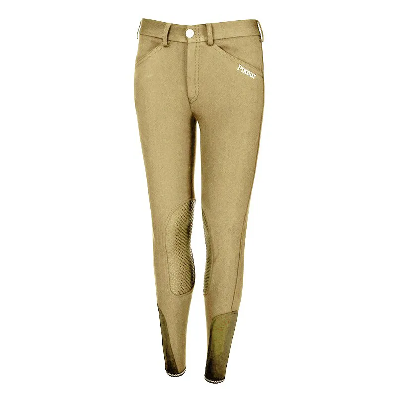 Pikeur Brooklyn Young Rider Knee Grip Breech - Beige