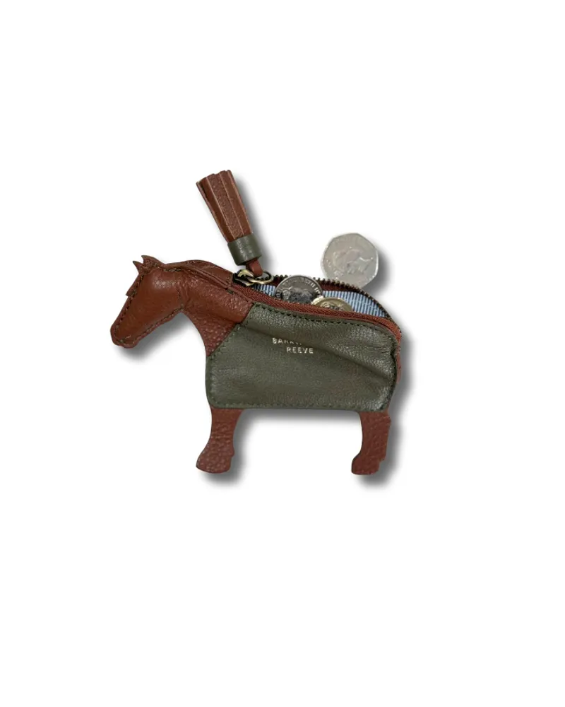 Barkworth Reeve Pony Purse - Chestnut and Olive-1