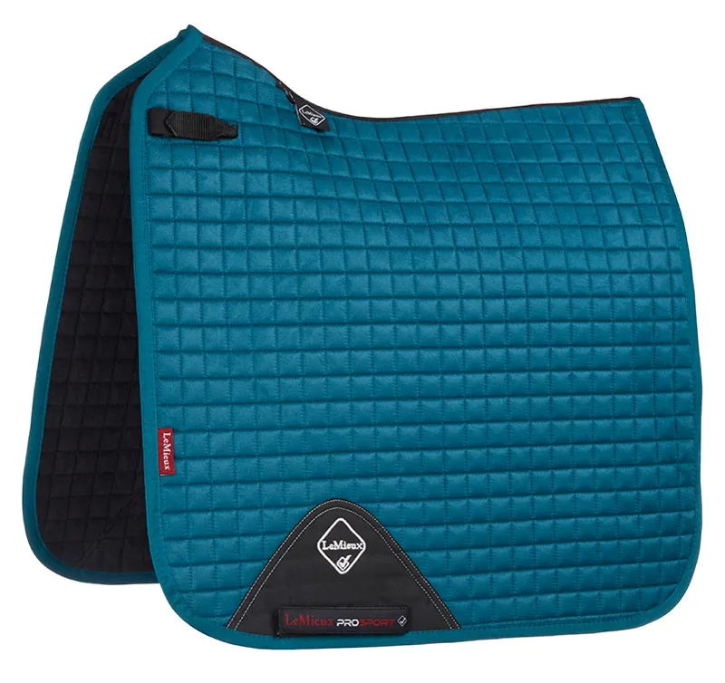 LeMieux Pro Sport Suede Dressage Square - Peacock Green