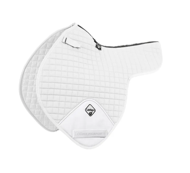 LeMieux Pro Sport Plain CC Cotton Numnah - White