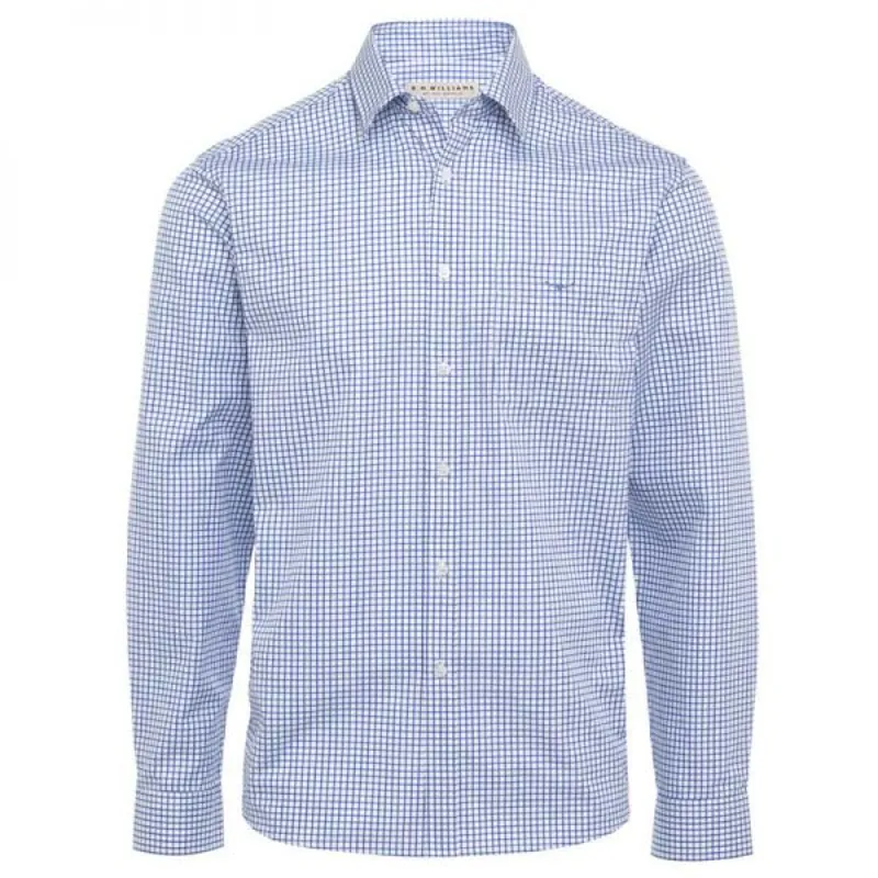 R.M.Williams Collins Shirt - Small Blue Check-1