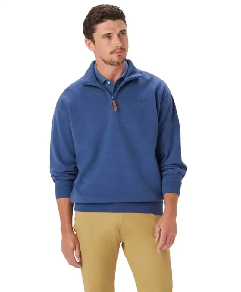 RMW Mulyungarie 1/4 Zip Sweatshirt - Blue Marle