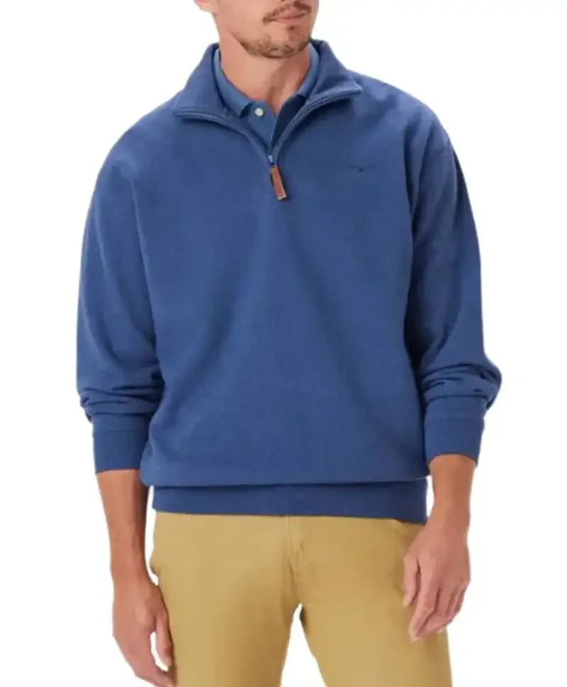 RMW Mulyungarie 1/4 Zip Sweatshirt - Blue Marle-1