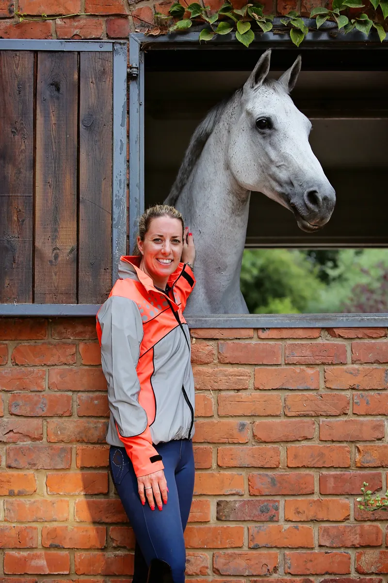 Equisafety Charlotte Dujardin Mercury Jacket - Red Orange-1