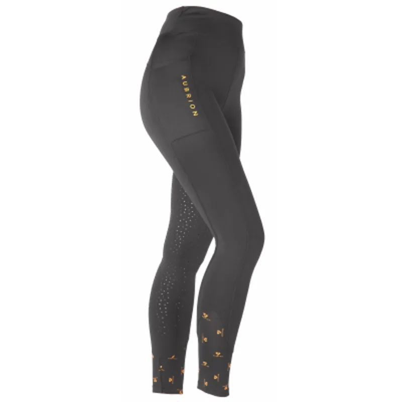 Shires Porter Winter Maids Riding Tights - Jet Black