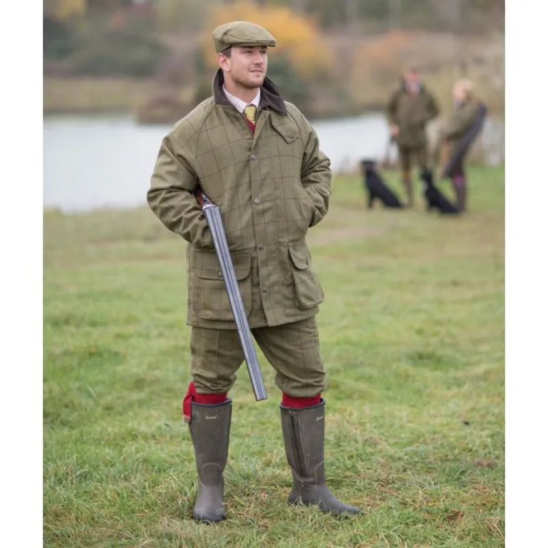 Rutland Gents Tweed Shooting Coat - Lichen-6