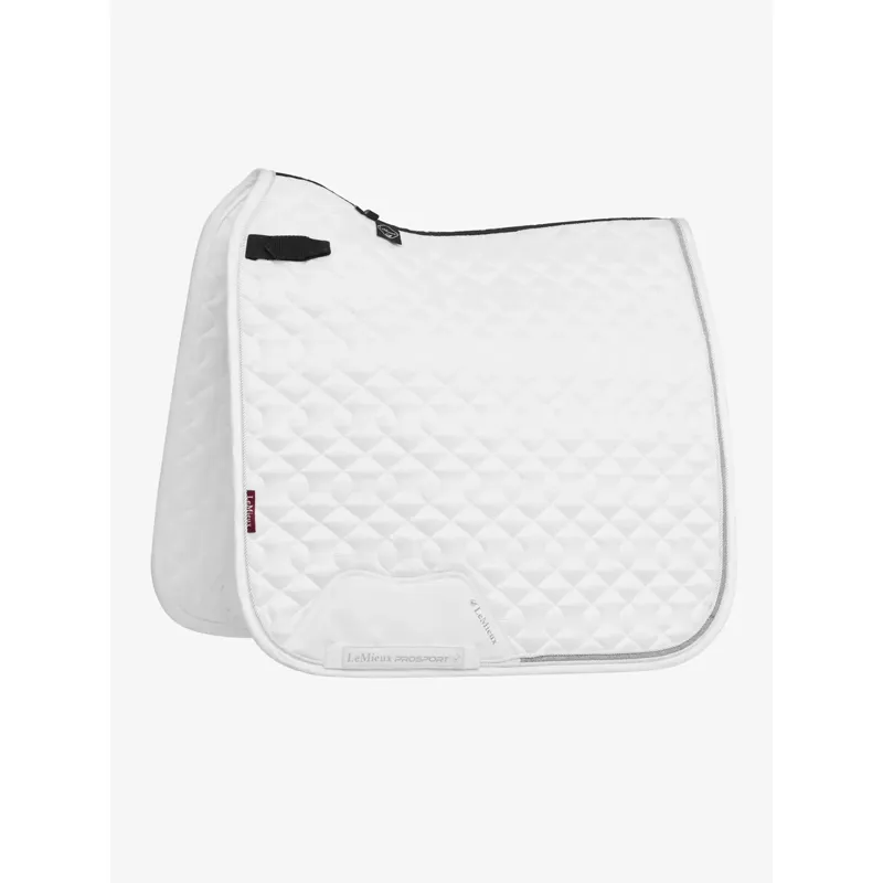 LeMieux Crystal Suede Dressage Square - White
