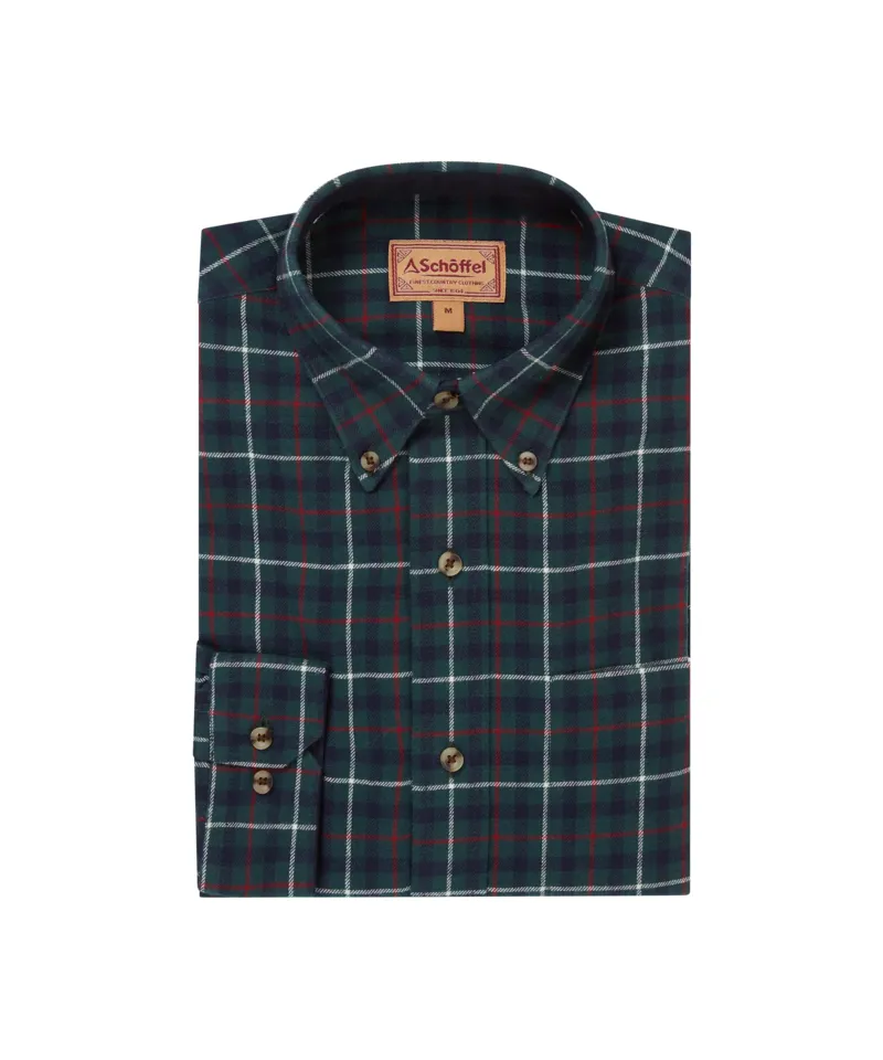 Schoffel Akenham Shirt  - Botanical Green-1