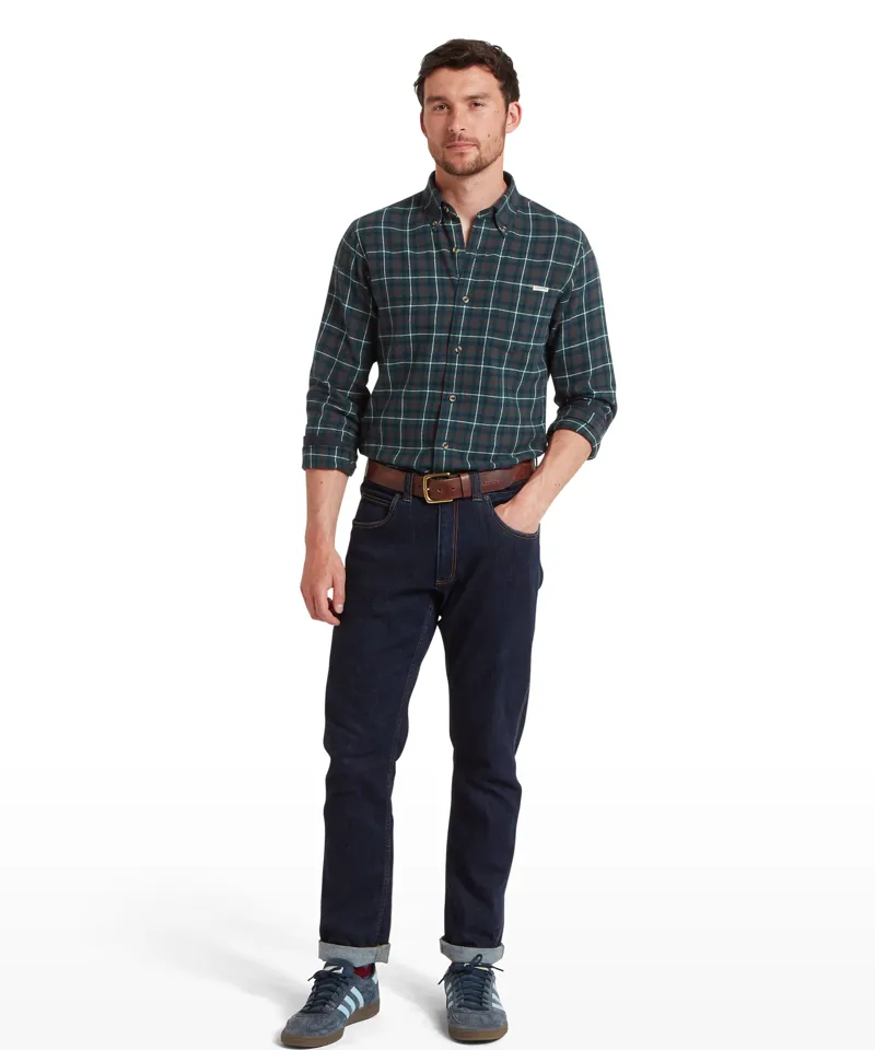 Schoffel Akenham Shirt  - Botanical Green-2