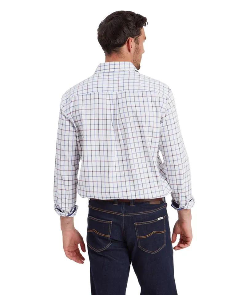 Schoffel Baconsthorpe Tailored Shirt - Vintage Navy Check-3