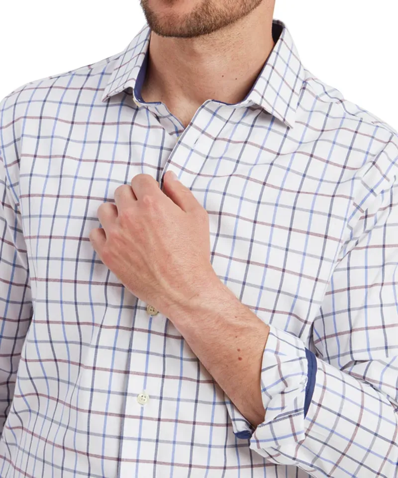 Schoffel Baconsthorpe Tailored Shirt - Vintage Navy Check-4