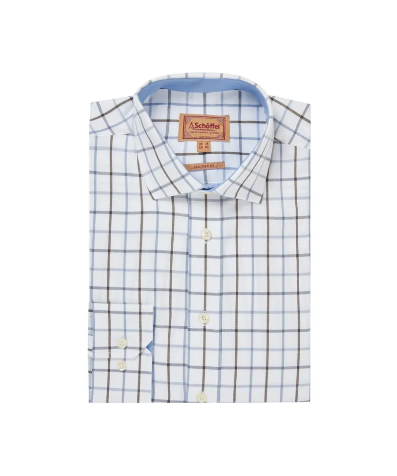 Schoffel Baconsthorpe Tailored Shirt - Mountain Blue-1