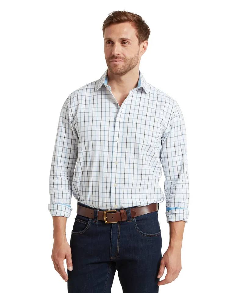 Schoffel Baconsthorpe Tailored Shirt - Mountain Blue