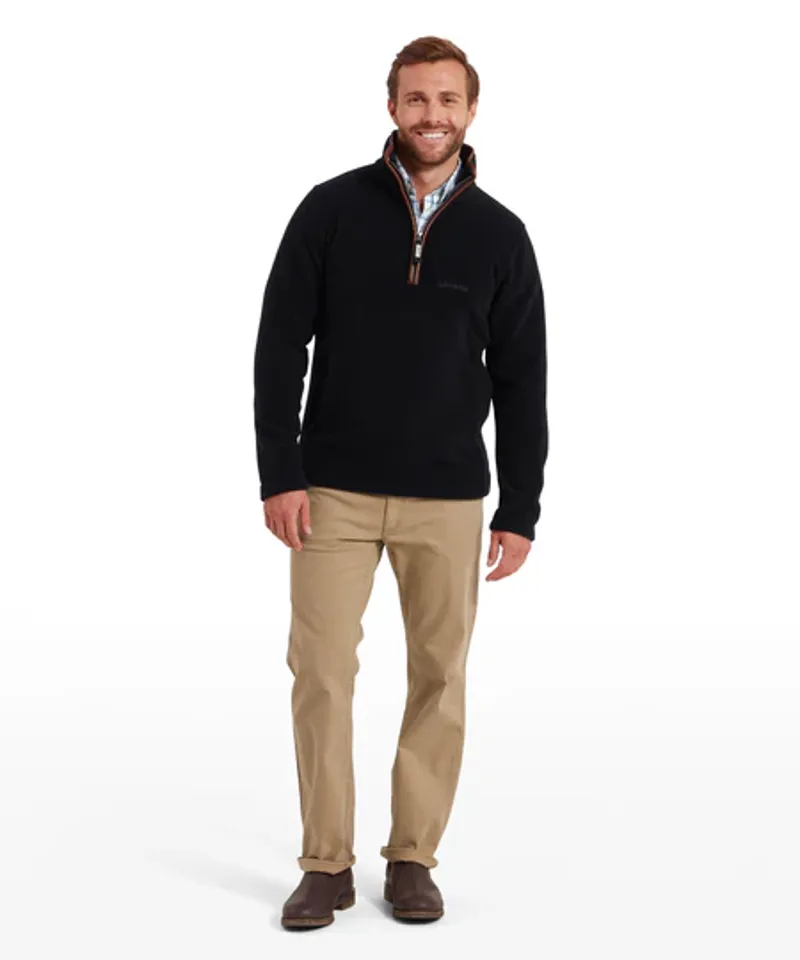Schoffel Berkeley 1/4 Zip Fleece - Navy 