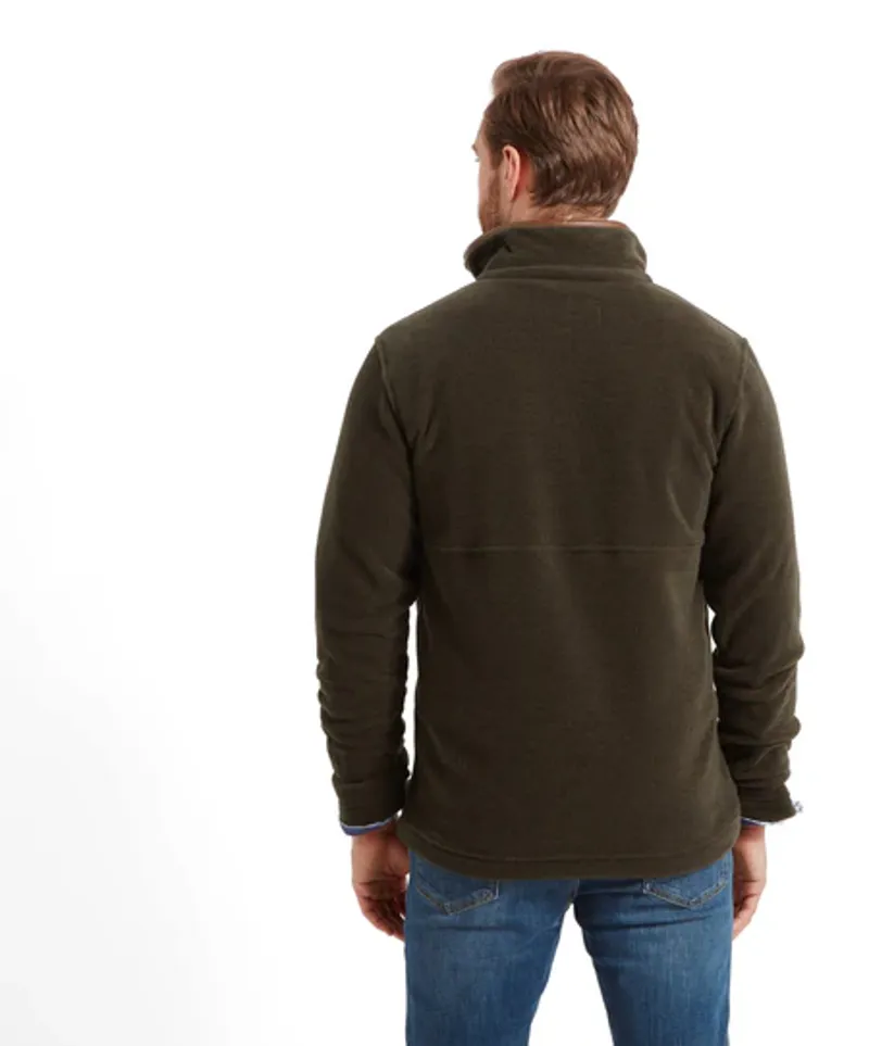 Schoffel Berkeley 1/4 Zip Fleece - Dark Olive-3