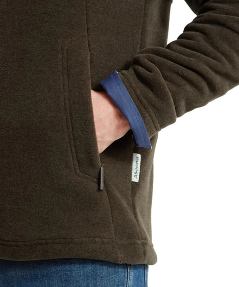 Schoffel Berkeley 1/4 Zip Fleece - Dark Olive-7