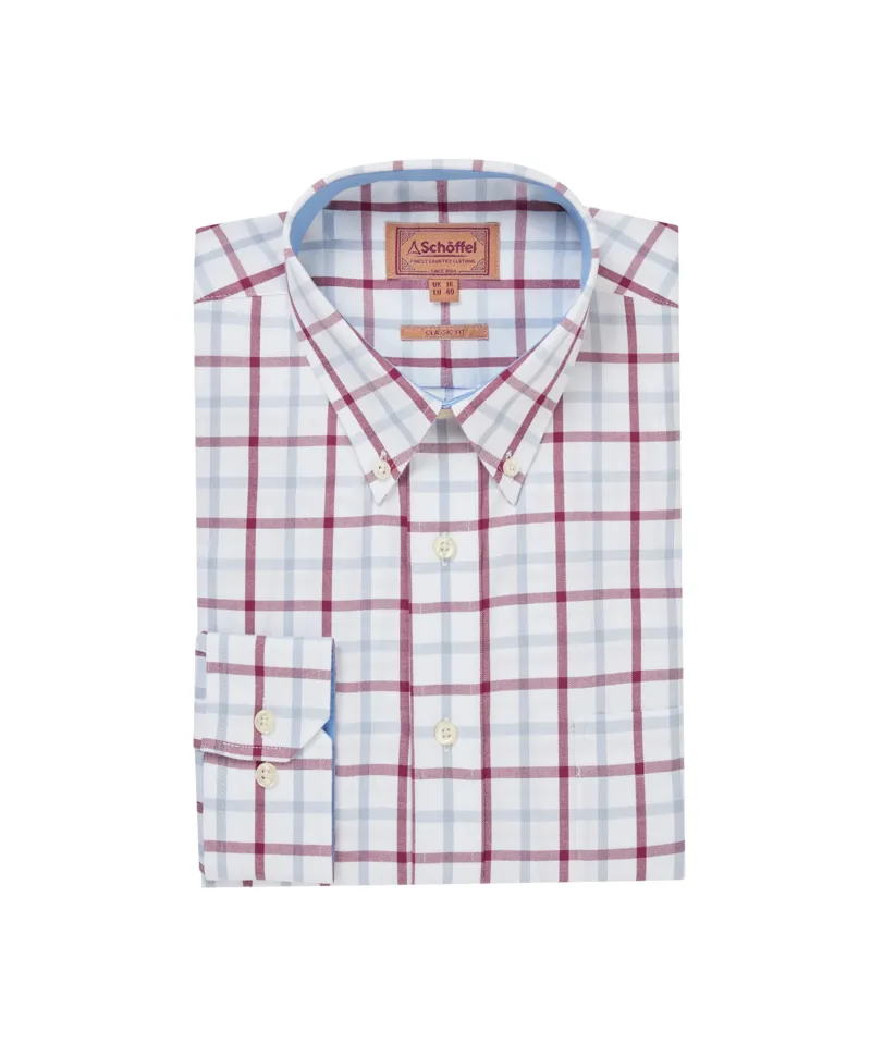 Schoffel Brancaster Classic Shirt - Mountain Blue Check-1