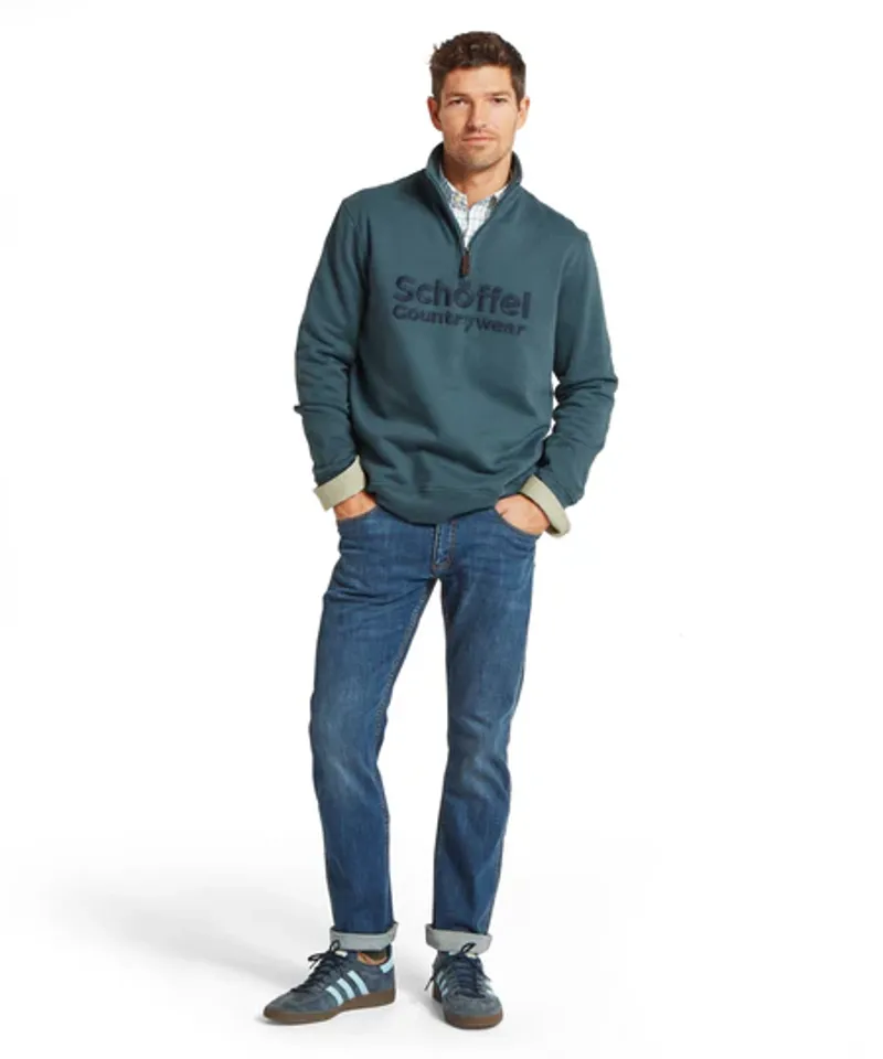 Schoffel Bude Sweatshirt - Deep Ocean Blue-3