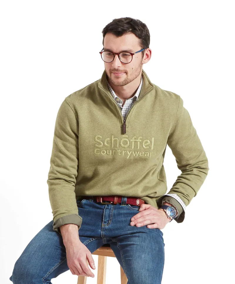 Schoffel Bude Sweatshirt - Light Khaki Marl