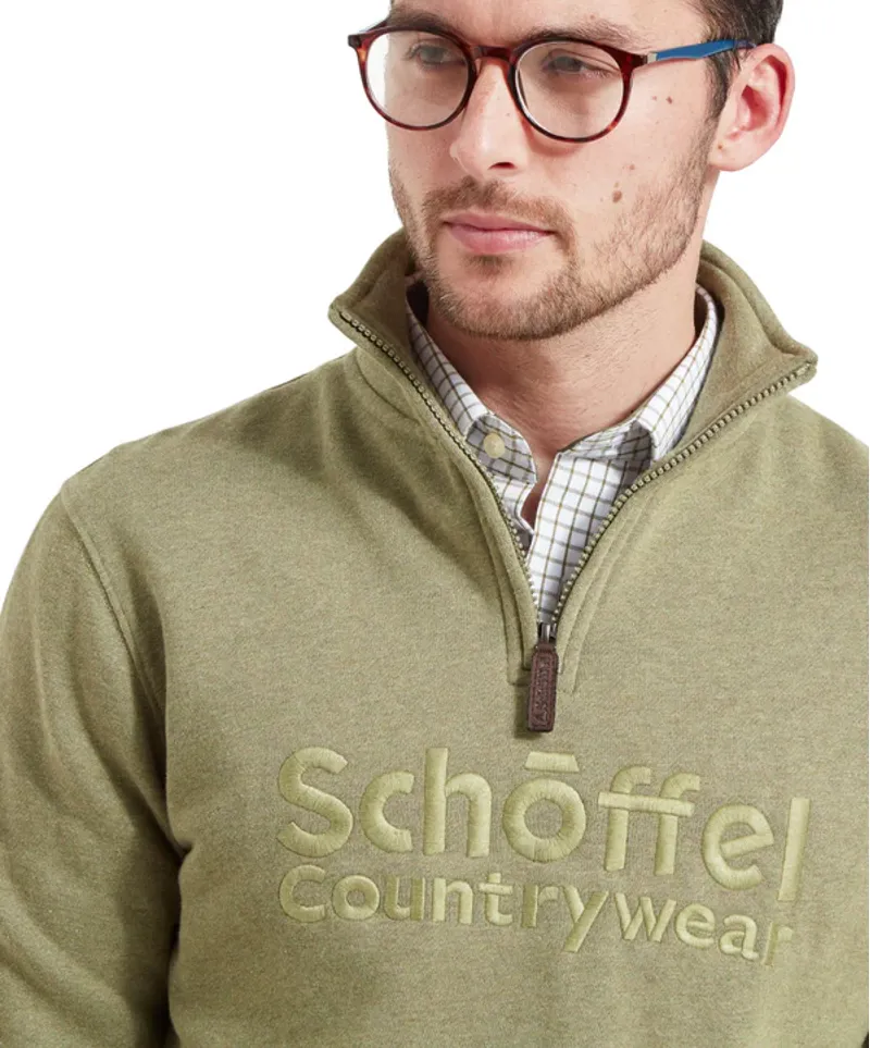 Schoffel Bude Sweatshirt - Light Khaki Marl-1