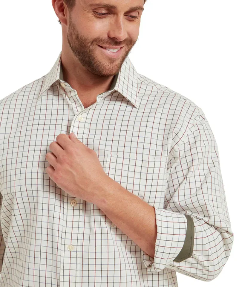Schoffel Burnham Tattersall Classic Shirt - Woodland Tattersall-2