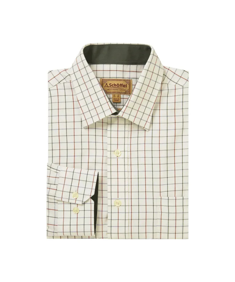 Schoffel Burnham Tattersall Classic Shirt - Woodland Tattersall-1