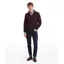 Schoffel Calton Cotton Cashmere Cable 1/4 Zip Jumper - Wine