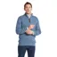Schoffel Calton Cotton Cashmere Cable 1/4 Zip Jumper - Lake Blue