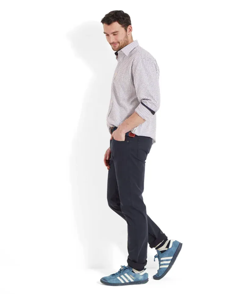 Schoffel Cambridge Classic Shirt - Dark Navy-5