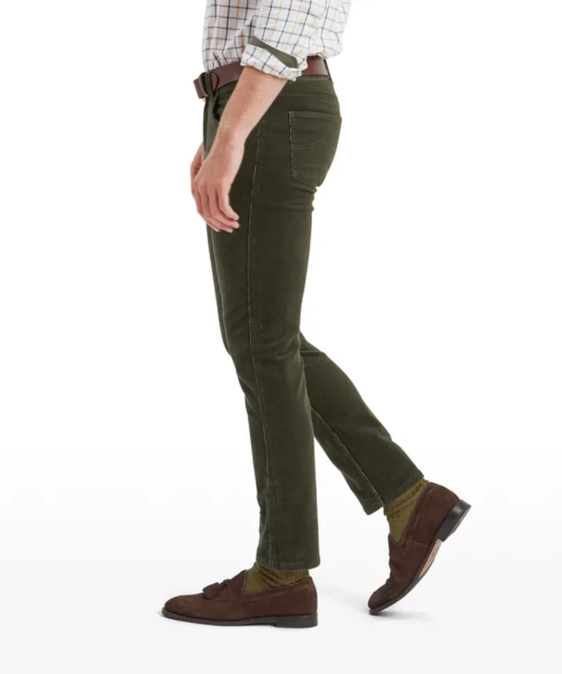 Schoffel Camden Cord Trousers - Forest-3