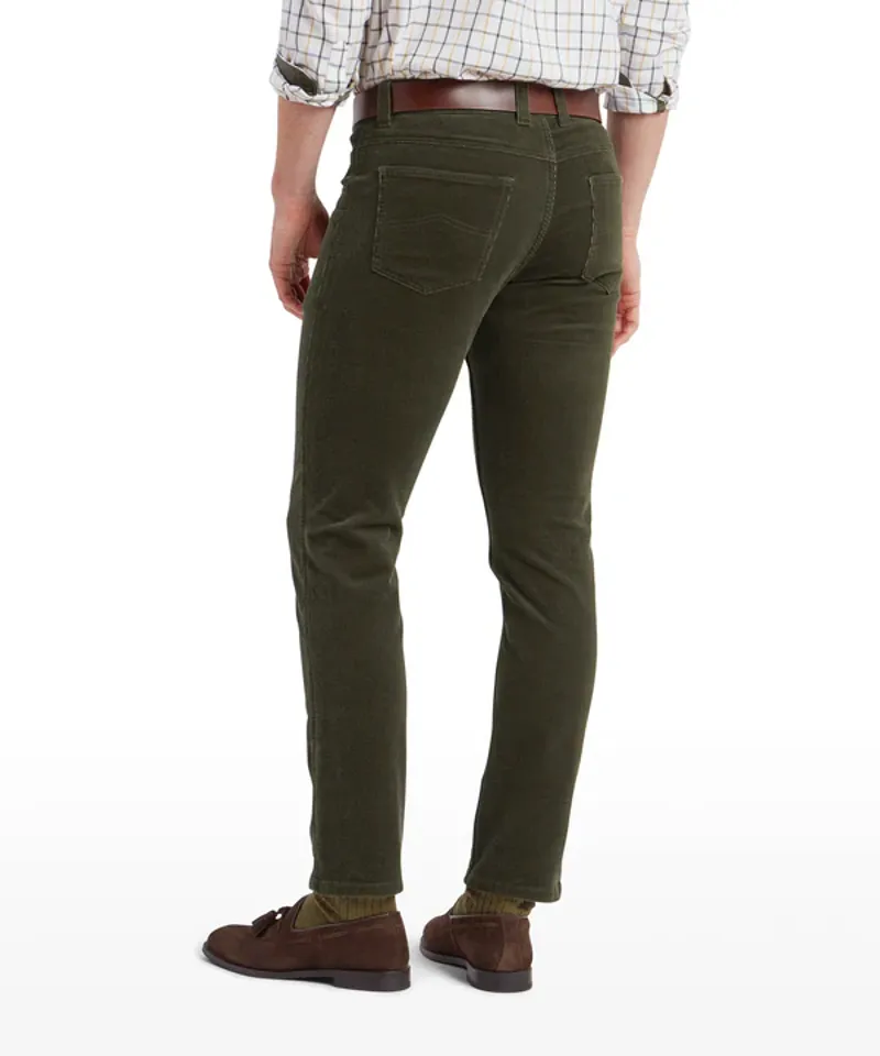 Schoffel Camden Cord Trousers - Forest-2
