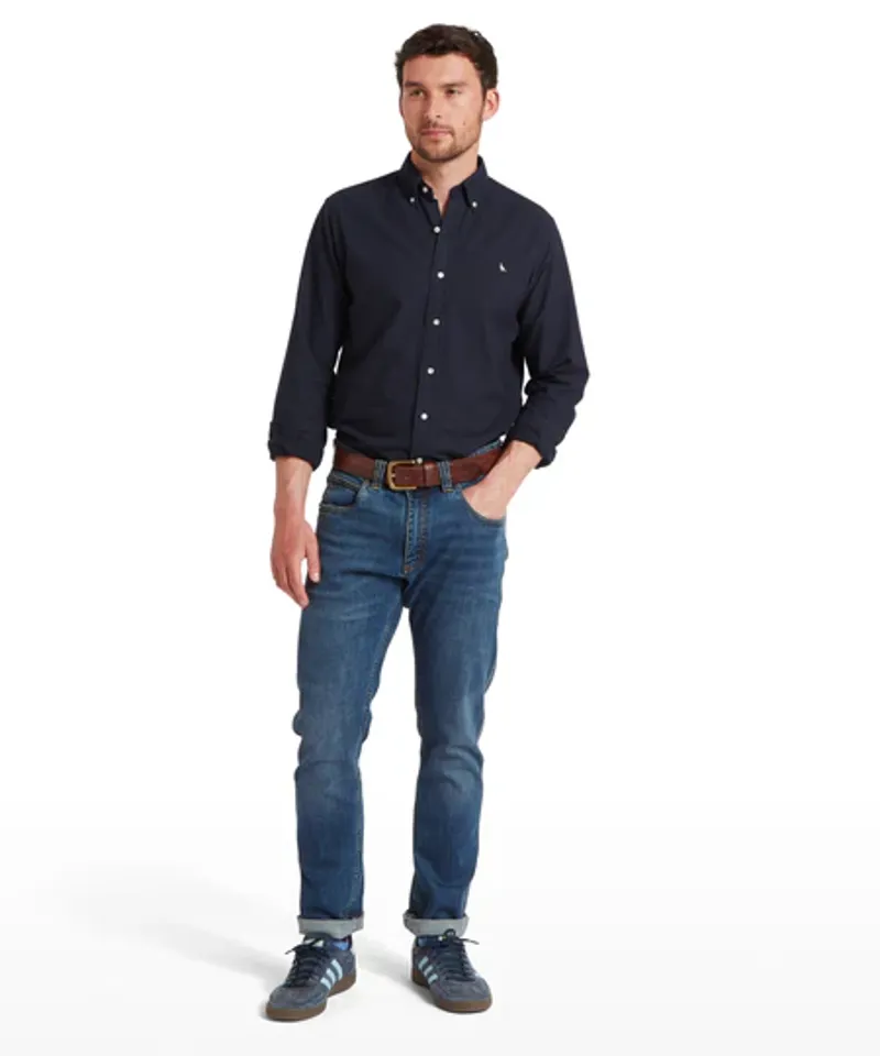 Schoffel Cavendish Oxford Shirt - Navy-5