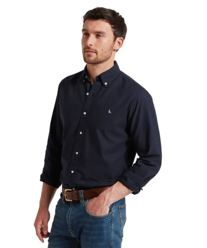 Schoffel Cavendish Oxford Shirt - Navy-4