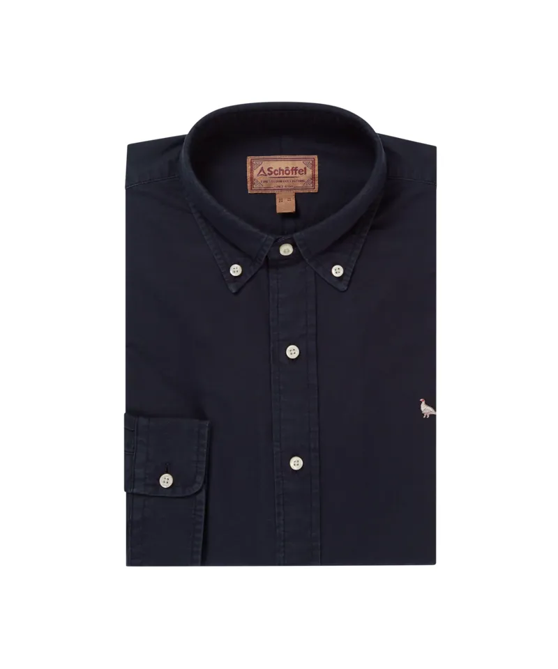 Schoffel Cavendish Oxford Shirt - Navy-1
