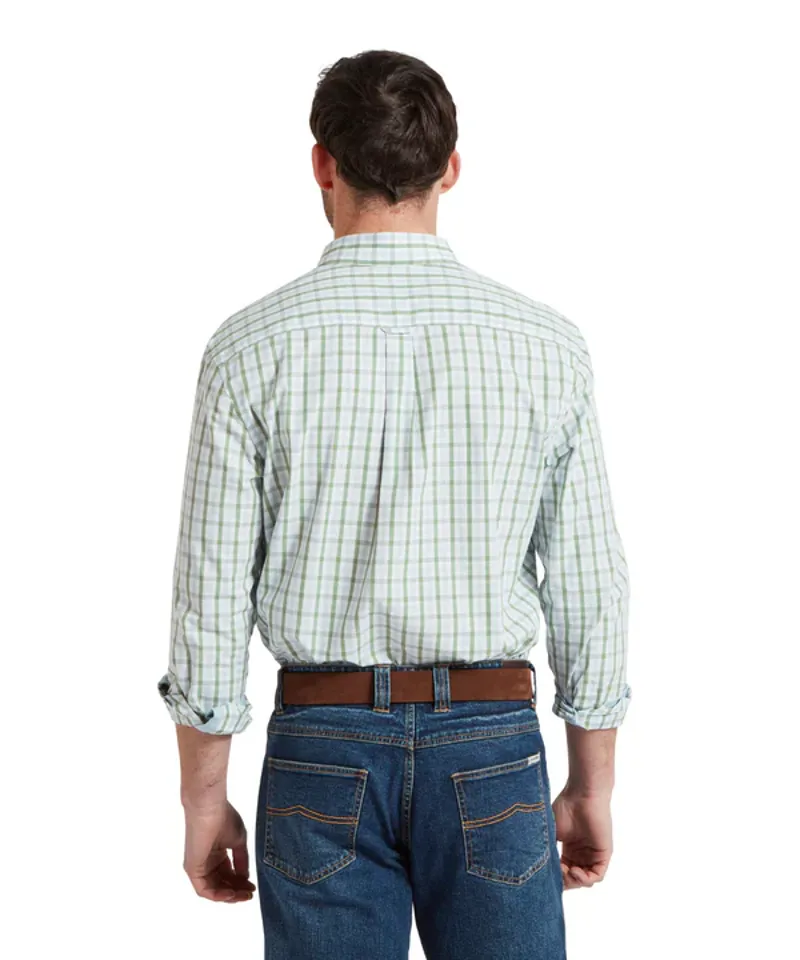 Schoffel Hebden Tailored Shirt Green/ Blue-2