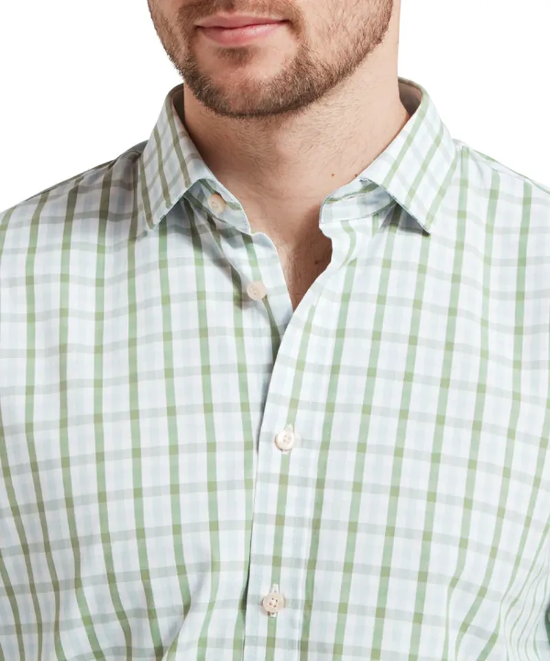 Schoffel Hebden Tailored Shirt Green/ Blue-3
