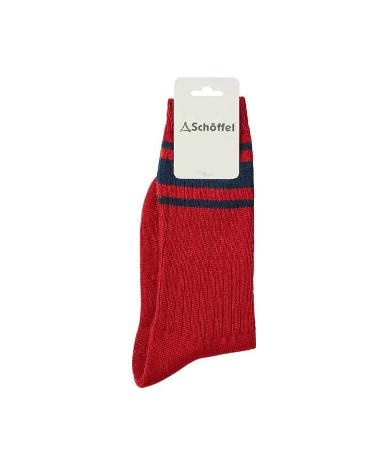 Schoffel Hilton Retro Sock - Red