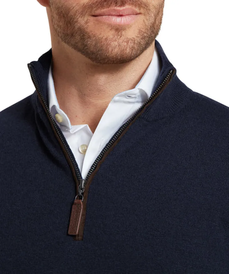 Schoffel Jura 1/4 Zip Jumper - Navy-6